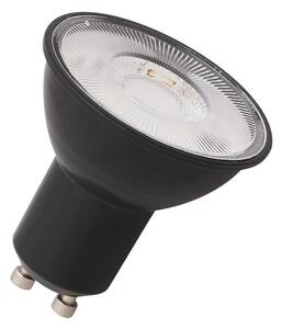 Černá LED bodovka GU10 4.5 W PAR16, teplá bílá