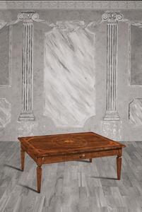Konferenční stolek AMZ682A, Italský stylový nábytek, provance dekoru AM: ořech červotoč