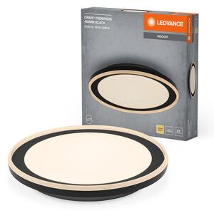 Černé LED stropní svítidlo 450 mm ORBIS, teplá bílá
