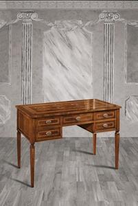 Psací stůl AMZ676A, Italský stylový nábytek, provance dekoru AM: ořech červotoč