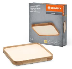 Dřevěné LED stropní svítidlo 292x292 mm ORBIS, teplá bílá