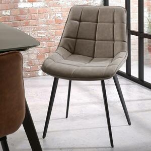 Béžová koženková jídelní židle Kave Home Adam