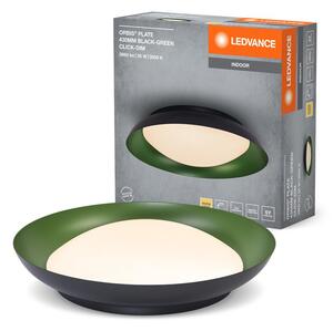 LED stropní svítidlo černá + zelená 430mm ORBIS, teplá bílá