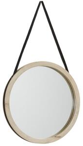 Dřevěné závěsné zrcadlo Kave Home Grek 40 cm