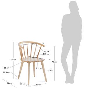 OnaDnes -20% Dřevěná jídelní židle Kave Home Trise