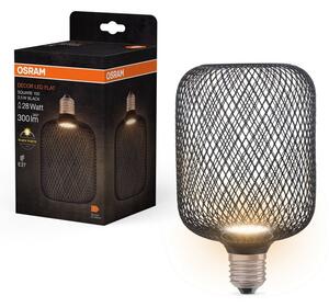 LED stropní svítidlo 3.5W E27 SQUARE BLACK, teplá bílá