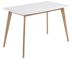 Bílý lakovaný jídelní stůl Kave Home Anit 140 x 80 cm