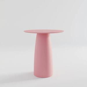 Lakovaný jídelní stůl kruh D690mm Antique Pink RAL 3014