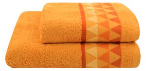 Set ručníku a osušky VERGA oranžový