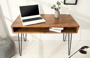 Moebel Living Masivní sheeshamový pracovní stůl Remus 110 x 50 cm