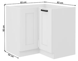 Rohová spodní skříňka Lesana 1 (bílá) 89x89 ND 1F BB . 1063890