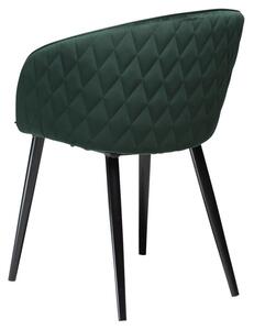 ​​​​​Dan-Form Zelená sametová jídelní židle DAN-FORM Dual