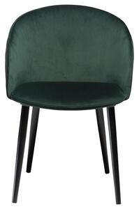​​​​​Dan-Form Zelená sametová jídelní židle DAN-FORM Dual