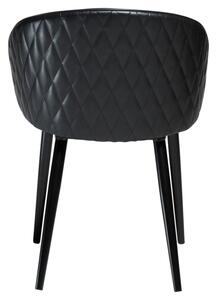​​​​​Dan-Form Černá koženková vintage jídelní židle DAN-FORM Dual