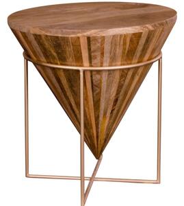 Nordic Living Mangový odkládací stolek Krop 45 cm