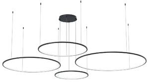 Závěsné LED svítidlo Saturno, 4x LED 120w, 4000k, b
