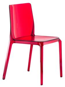 Pedrali Červená plastová jídelní židle Blitz 640