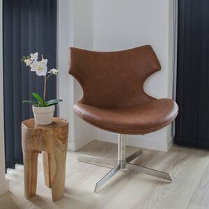Nordic Living Masivní teaková stolička Mile 40 cm