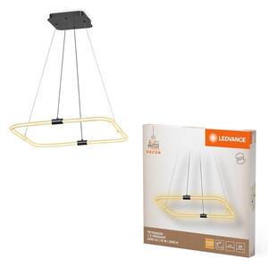 Designový lustr čtvercový 18W TETRAGON, teplá bílá