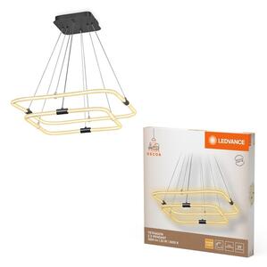 Designový lustr čtvercový 23W 2x TETRAGON, teplá bílá