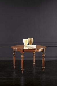 Kulatý stůl rozkládací AM16, italský stylový nábytek dekoru AM: ořech červotoč