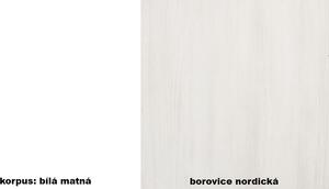 Royal - horní skříňka/kredenc K120 - borovice nordická