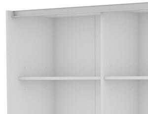 Šatní skříň Carlos 125/43 2D, bílá, 125 cm