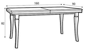KORA a | jídelní stůl rozkládací ST | 160-203 cm | andersen | AKČNÍ CENA