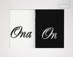 FROTÉ RUČNÍK ONA ON SADA 2 KS 50X90 CM VÍCEBAREVNÁ