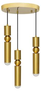 Toolight - Závěsná stropní lampa Bead - zlatá - APP471-3CP