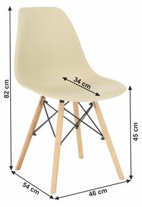 Jídelní židle Cisi 3 (capuccino). 1015645