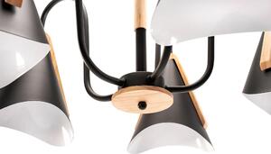 Toolight - Závěsná stropní lampa Cola - přírodní/černá - APP442-CP