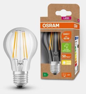 Průhledná ultra účinná LED žárovka E27 3,8 W ENERGY A, teplá bílá