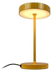 Stolní lampa Dyberg Larsen, Starlight, stmívatelné, Žlutá, Obývací pokoj, Kov, Design