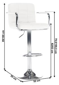 Barová židle Lerra 2 (bílá). Vlastní profesionální přeprava až k Vám domů 1015707