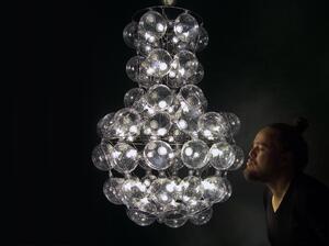 LED závěsné světlo Puff Buff PRINCE'S 15W D65x95cm, lanko 150cm