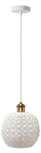 Toolight - Závěsná stropní lampa Bars - bílá - APP1007-1CP