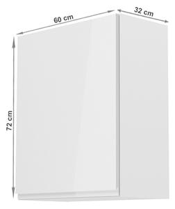 Horní kuchyňská skříňka G601F Aurellia (bílá + lesk bílý) (L). 1015735