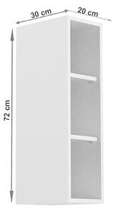 Horní kuchyňská skříňka W200 Aurellia (bílá). 1015740