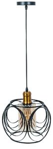 Toolight - Závěsná stropní lampa Bloom - černá/růžově zlatá - APP1127-1CP