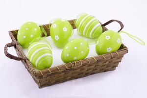 Velikonoční vajíčka MAXI zelená 6 ks