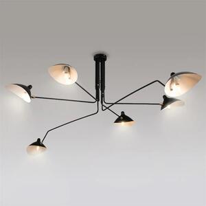 Toolight - Závěsná stropní lampa Plate - černá - APP570-6C
