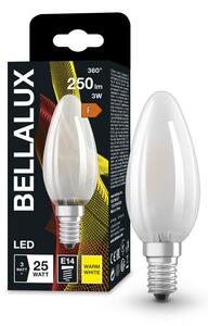 Matná LED žárovka svíčková E14 2.5W CLASSIC B, teplá bílá