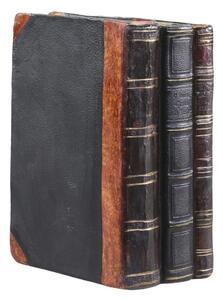 Hnědá antik dekorace knihy Old French Books - 12*8*17cm