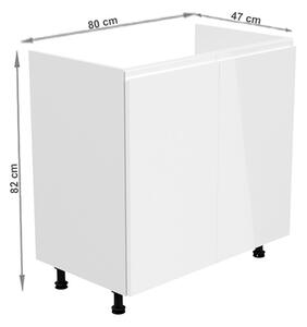 Drezová kuchyňská skříňka D80Z Aurellia (bílá + lesk bílý). 1015761