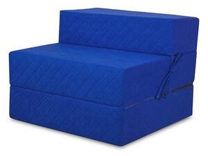 Rozkládací matrace/křeslo Selena modrá 80 x 200 x 20cm