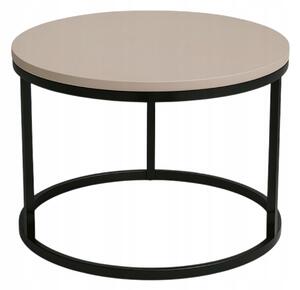 Kávový stolek KASZMIR ⌀ 60 cm Kov Industriální minimalismus Styl SOFT LOFT