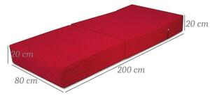 Rozkládací matrace/křeslo Selena zelená 80 x 200 x 20 cm