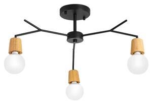 Toolight - Závěsná stropní lampa Arbor - přírodní/černá - APP693-3C
