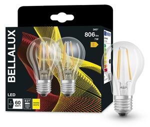 2x průhledná LED žárovka E27 7W STAR CLASSIC A, teplá bílá